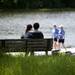 Ann Arbor residents Lauren Reed and William Hartmann enjoy the weather and each other's company at Argo Pond on Sunday, May 26. Daniel Brenner I AnnArbor.com